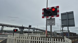 Fishguard Harbour Level Crossing Pembrokeshire 02072024 [upl. by Avehs]