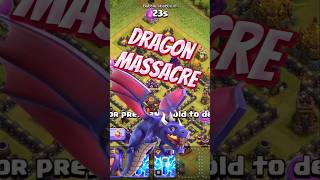 Perfect Dragon Massacre clashofclans coc [upl. by Nimesay147]