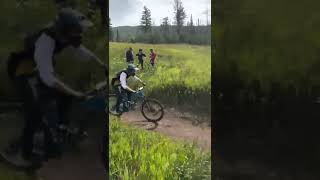 Powderhorn is a blast love racing there mtb mountainbike race downhill [upl. by Kciredes468]