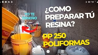 como preparar resina pp250 de poliformas plásticas fibradevidrio fiberglass [upl. by Uda816]