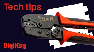 How to Strip and Crimp Wires Easily  DigiKey Standard [upl. by Akeret212]