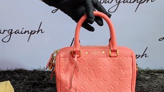 Louis Vuitton Speedy 20 Empreinte  Pre owned Guaranteed Authentic [upl. by Heaps745]