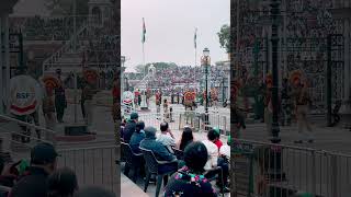 🇮🇳Wagah border retreating ceremony 🇮🇳 indian viralytshorts ytshorts [upl. by Isyad]