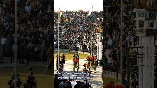 IndiaPakistan Border Ceremony shorts india pakistan [upl. by Aeel616]