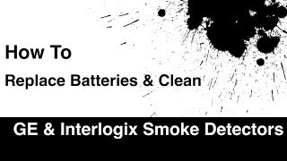 How To Change Smoke Detector Batteries in GE amp Interlogix Part  TX6010011 [upl. by Sucerdor887]