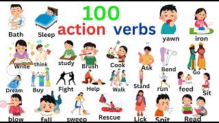 100 Action verbs vocabulary in englishmost useful verbs [upl. by Samul]