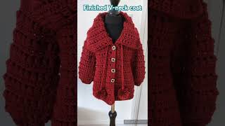 Just finished the coat crochet crochetcardigan crochetcoat crochetgirls crochetsweater [upl. by Anide]