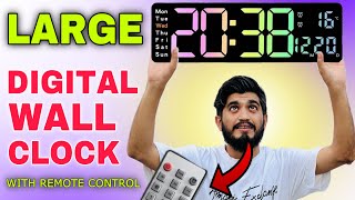 GHANU Large Digital Wall Clock with Remote Control  Best Wall Clock In india  Wall Clock [upl. by Bolte]