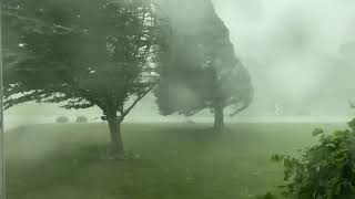 Powerful Derecho destroys Trees [upl. by Aylsworth202]