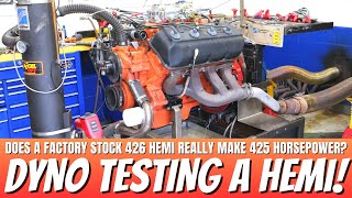 We Prove Whether a Stock 426 HEMI Makes The 425 Horsepower That Chrysler Claimed Back in 1970 [upl. by Elianora546]