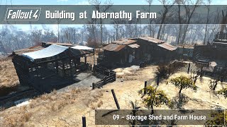 Fallout 4  Building at Abernathy Farm 09 Storage Shed and Farm House [upl. by Marthena]