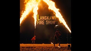 Langkawi Fire Show at Pantai Cenang Beach shorts [upl. by Hpeosj]