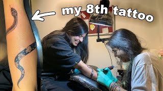 VLOG 95  Is tattoo addiction real Getting my 8th tattoo at Devilz Tattooz Gurgaon 😍 [upl. by Carrnan]