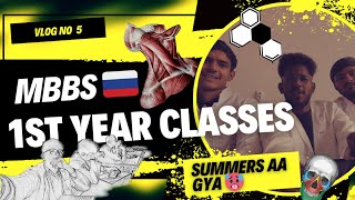 MBBS RUSSIA 🇷🇺 1st YEAR CLASSES  KABARDINO BALKARIAN  SUMMERS AAGYE RUSSIA ME 🥵 [upl. by Kamila]