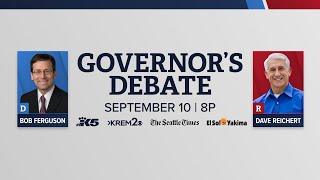 Watch Live Washington gubernatorial debate with Bob Ferguson and Dave Reichert [upl. by Naujak802]