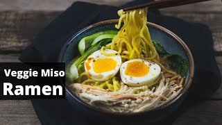 Wie koche ich eine Veggie Miso Ramen  10 Minuten 🍜 [upl. by Constantine]