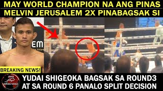 Breaking News Melvin Jerusalem Kampeon Na2X Pinabagsak Si Yudai Shigeoka Panalo Via Split Decision [upl. by Calan988]