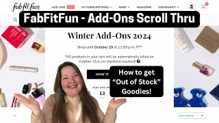 Fabfitfun  AddOns Scroll Thru  Winter 2024 Spoilers [upl. by Nnav897]