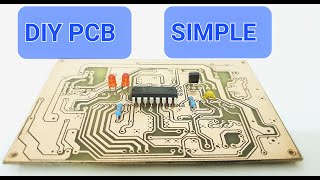 DIY Making PCB At Home No Heat Needed  Toner Transfer Method [upl. by Hanson]