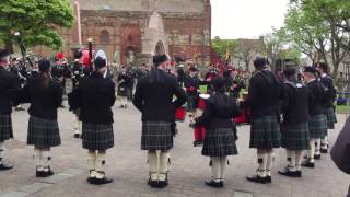 Kirkwall City Pipe Band at the Battle of Jutland Centenary Commemoration [upl. by Enineg151]