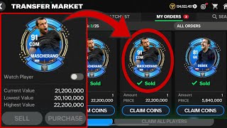 HOW TO SELL MASCHERANO AND DUDEK EASILY IN FC MOBILE 25 MAKE 100 MILLION COINS FAST [upl. by Natsirhc]