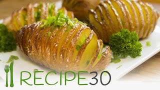 HASSELBACK POTATOES the baked potato recipe  Recipe30 [upl. by Hayse]