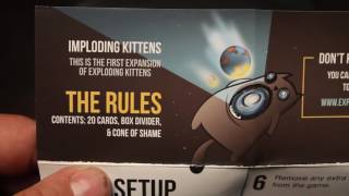 Imploding Kittens Expansion to Exploding Kittens [upl. by Macdermot]