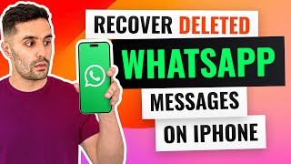 3 Ways to Recover Deleted WhatsApp Messages on iPhone [upl. by Ahsilyt]