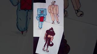 колаж ЗИМОВІКУРТКИ shortvideo art cartoonist sketch animation comedy cartoon artist [upl. by Eilsew]