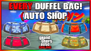 How To Get Every Auto Shop Duffel Bag In Gta 5 Online SOLO For All Consoles No BEFF [upl. by Readus]