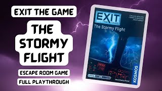 EXIT The Stormy Flight  Full PlaythroughWalkthrough  Escape Room Game and Puzzles [upl. by Perceval]