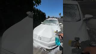 How To Foam Wash shorts youtubeshortsvideo cleaning howto carwash autodetail clean [upl. by Airad]