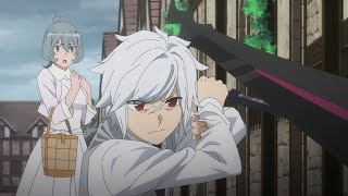 Bell and Ryu Fighting Freya Familia To Protect Syr  DanMachi Season 5 Episode 4 [upl. by Norved]