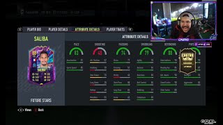 Castro1021 Reacts To WILLIAM SALIBA FUTURE STARS SBC amp PARTY BAG  FIFA 22 [upl. by Adaran]