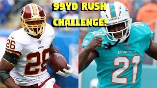 ADRIAN PETERSON VS FRANK GORE WHO CAN GET A 99YD RUSHING TOUCHDOWN FIRST BATTLE OF THE VETERANS [upl. by Rhyne]