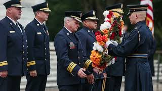 Laying wreath at The Tomb of the Unknown Soldier [upl. by Vidda73]