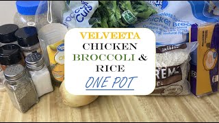 VELVEETA Chicken Broccoli Rice ONE POT [upl. by Ashman908]