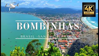 Praia de Bombinhas Espetacular Drone 4k  Santa CatarinaBrasil [upl. by Belanger335]