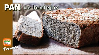 Pan de lentejas Sin harina sin gluten sin huevo sin leche sin amasar  Cocina Vegan Fácil [upl. by Aynotahs]