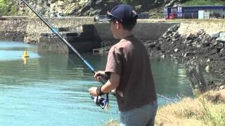 Fishing at Fishguard Harbour in Pembrokeshire [upl. by Adnilram152]