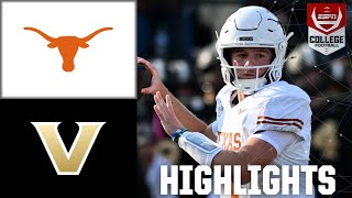 Texas Longhorns vs Vanderbilt Commodores  Full Game Highlights  ESPN College Football [upl. by Jakie604]