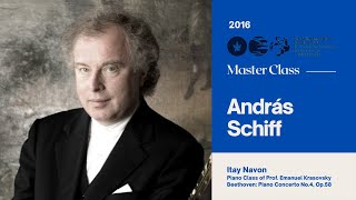 Sir András Schiff Piano Master Class 2016  Itai Navon [upl. by Thurmann]