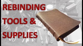 Rebinding Tools for Creating Leather BibleBook Rebind List and Links in Description [upl. by Edie]