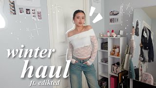 WINTER TRYON HAUL ft edikted [upl. by Ryder540]