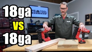 SecondGen Milwaukee M18 FUEL 18gauge Brad Nailer vs Original—HUGE Improvements [upl. by Decrem]