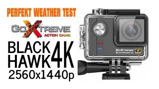 Easypix GoXtreme Black Hawk 4K STABILIZED Perfect weather Test 2K Original QHD 60fps [upl. by Shandy983]