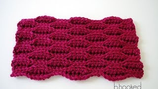 How to Crochet the Textured Wave Stitch for Complete Beginners [upl. by Eahsal]