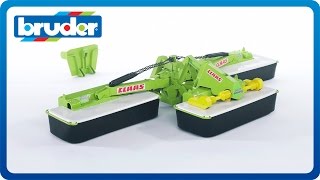 Bruder Toys CLAAS Disc 8550 C Plus Three Part Mower 02218 [upl. by Borman]