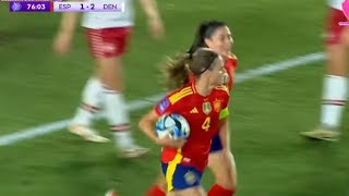 Irene Paredes Goals  Spain vs Denmark Womens 32 Goals Results And Extended Highlights2024 [upl. by Kieffer]