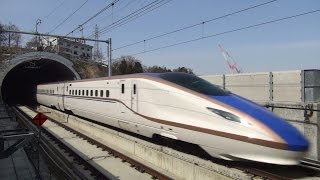 北陸新幹線 E7系・W7系かがやき 迫力の高速通過映像集 Shinkansen passing [upl. by Aibar]